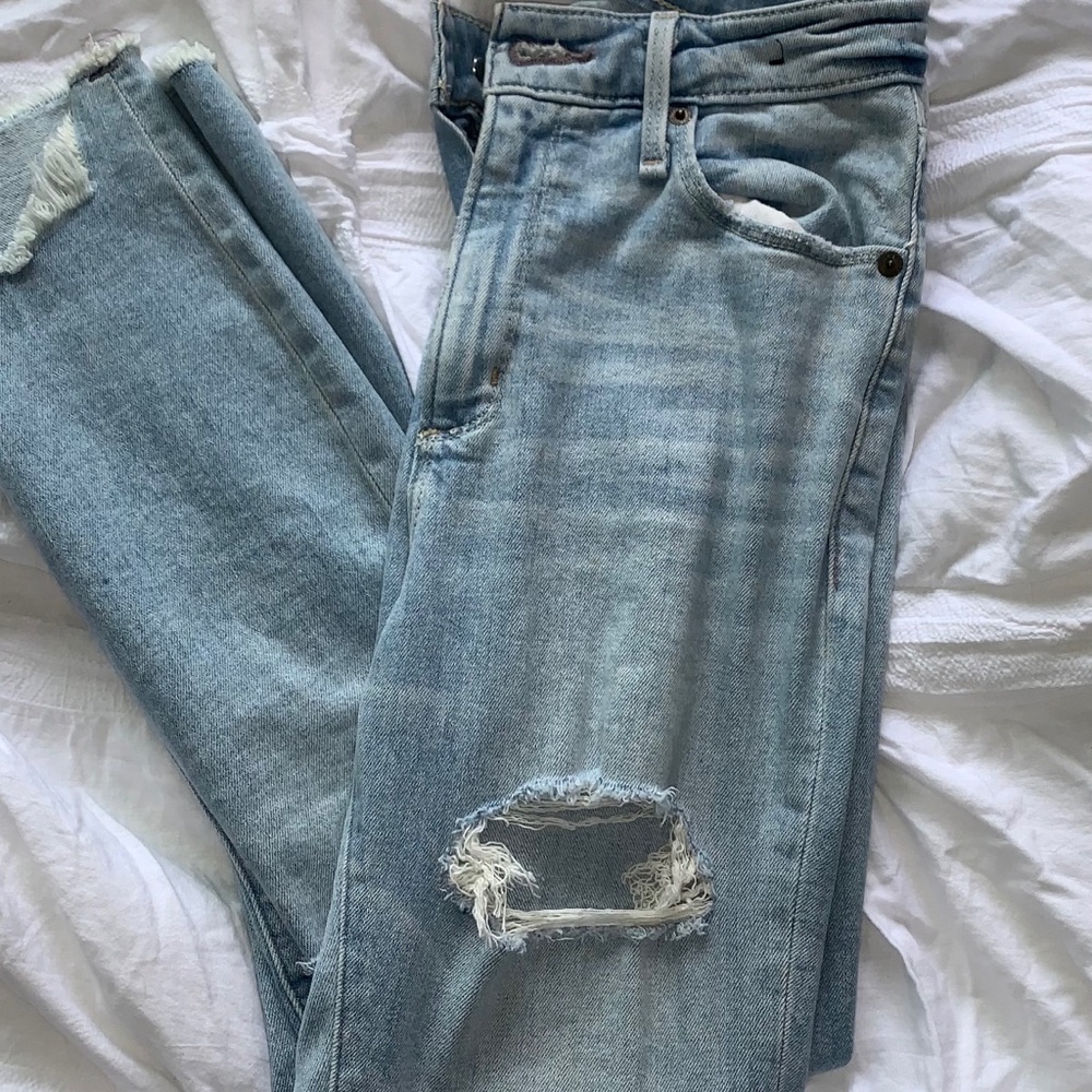 Abercrombie & Fitch Simone high rise ankle jeans